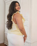 Milos Top | Limoncello Stripe