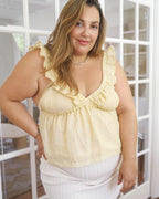 Milos Top | Limoncello Stripe