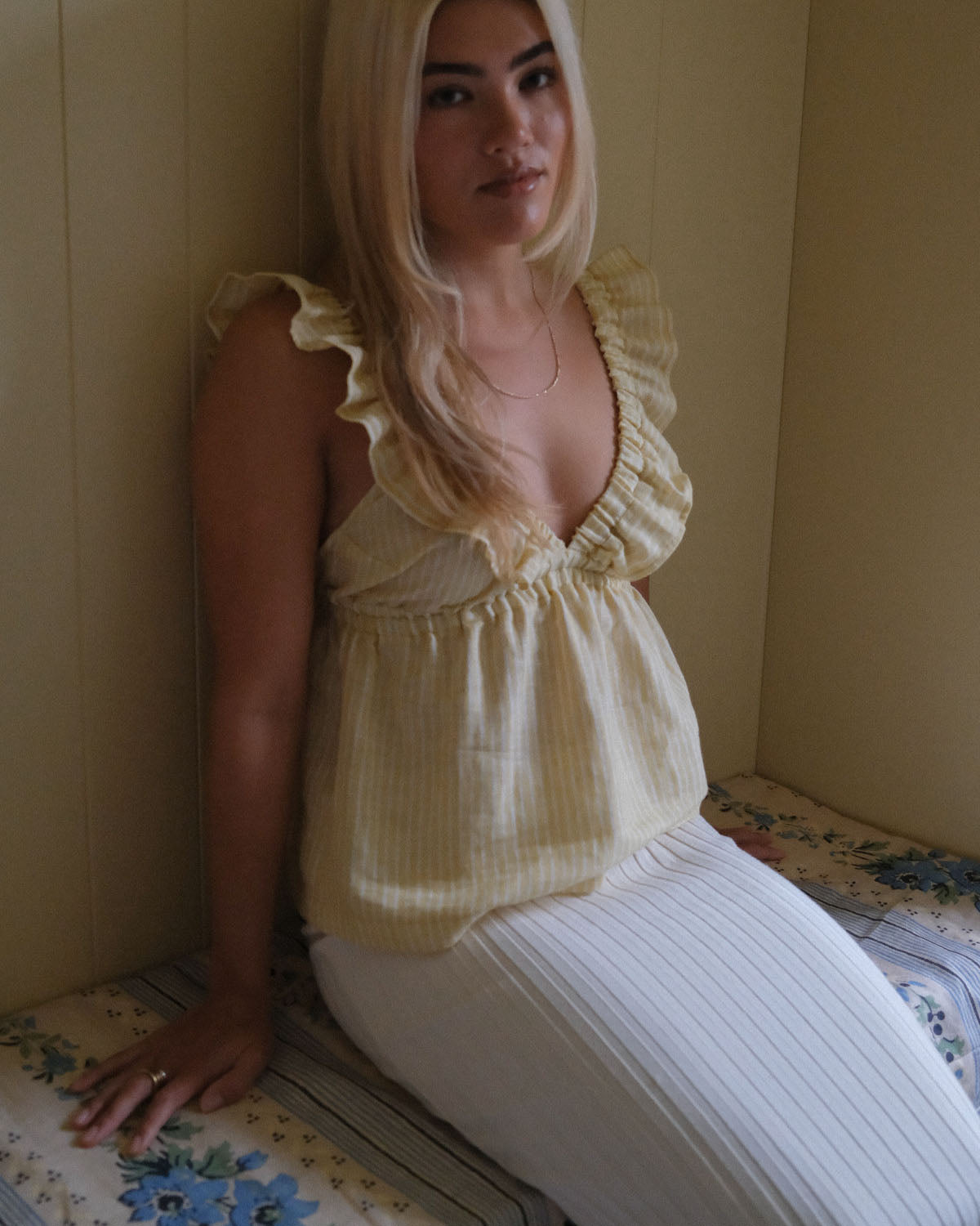 Milos Top | Limoncello Stripe