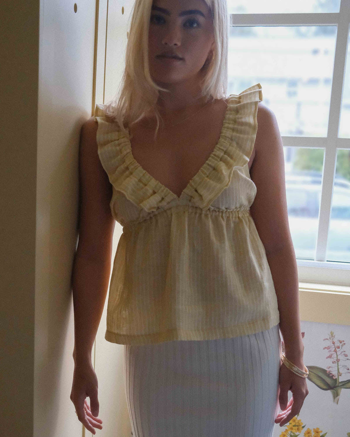 Milos Top | Limoncello Stripe