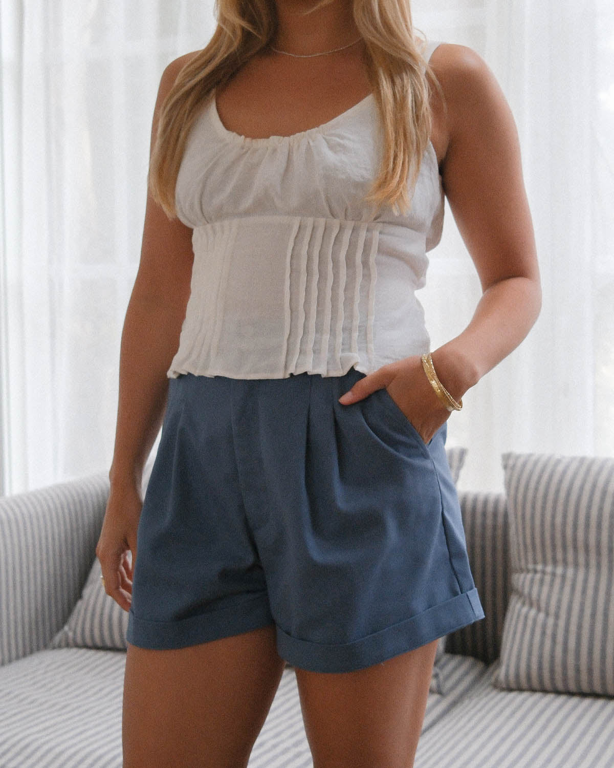 Thorne Shorts | Slate Blue