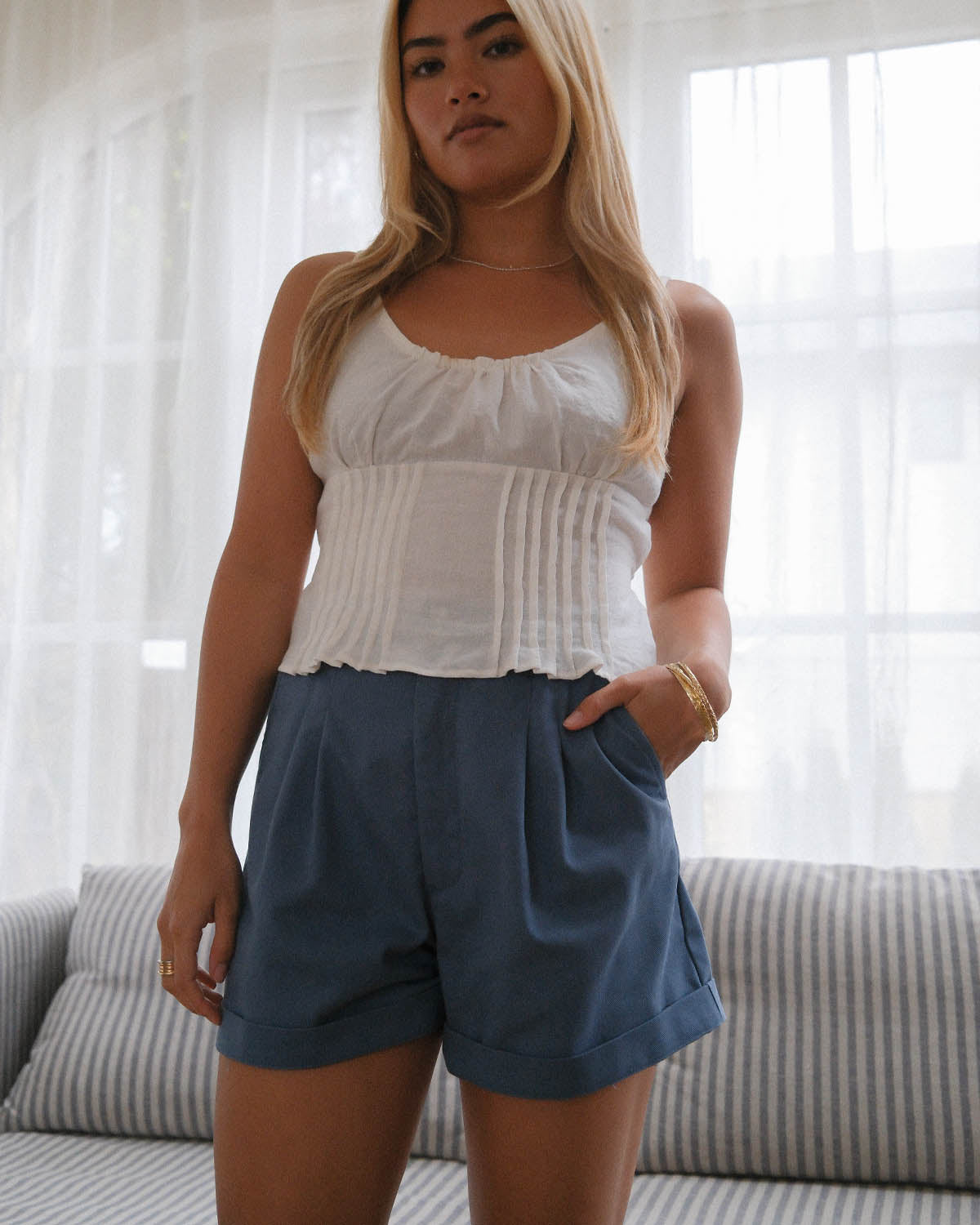 Thorne Shorts | Slate Blue