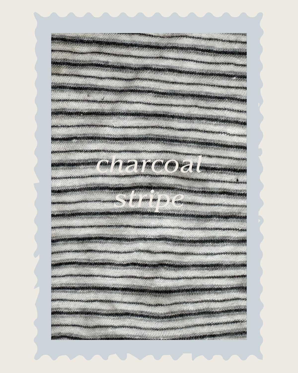 hj tee | Charcoal Stripe