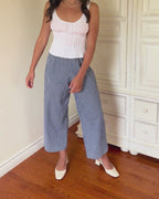 Aura Pants | Navy Gingham