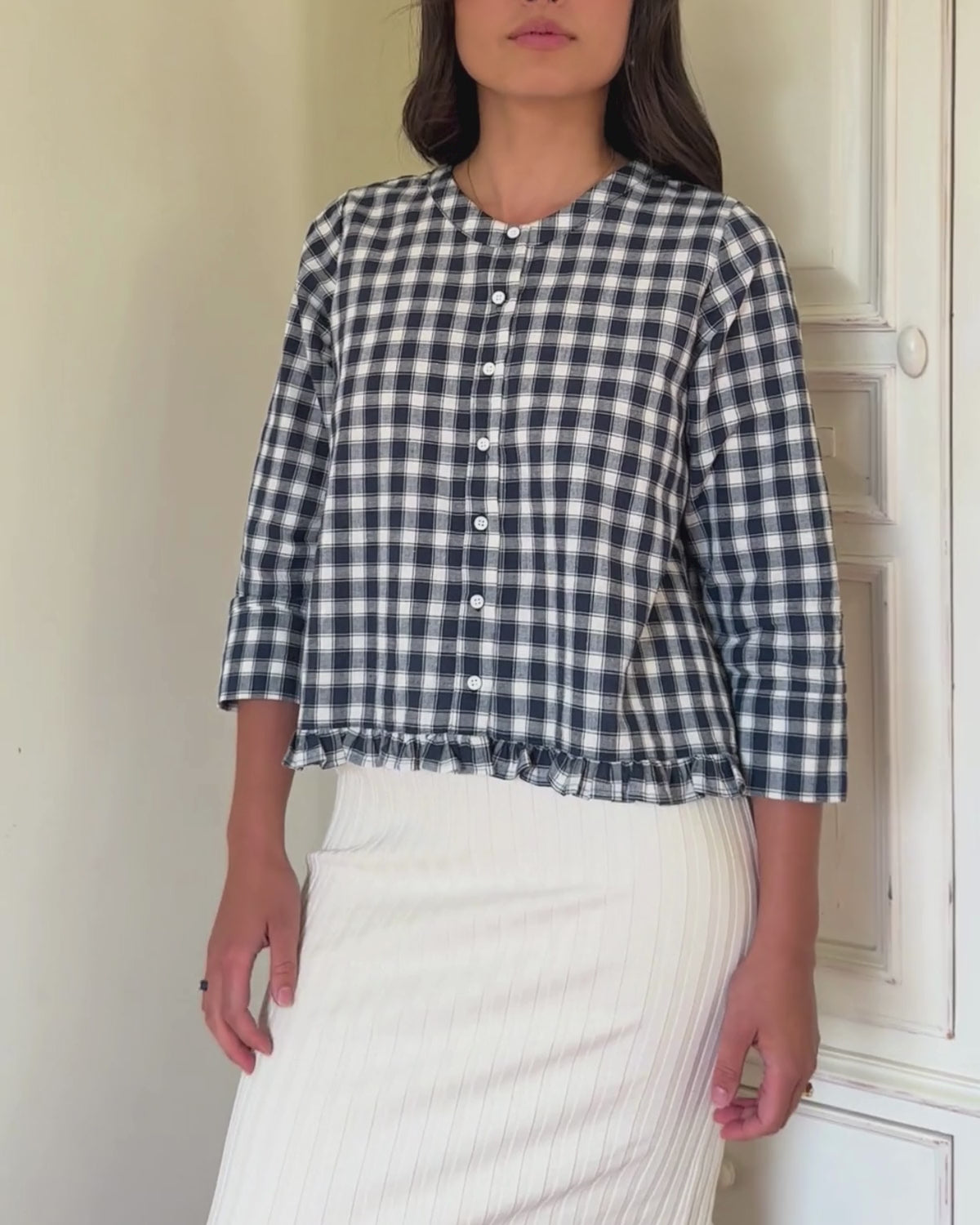 Claire Blouse | Écolière Plaid