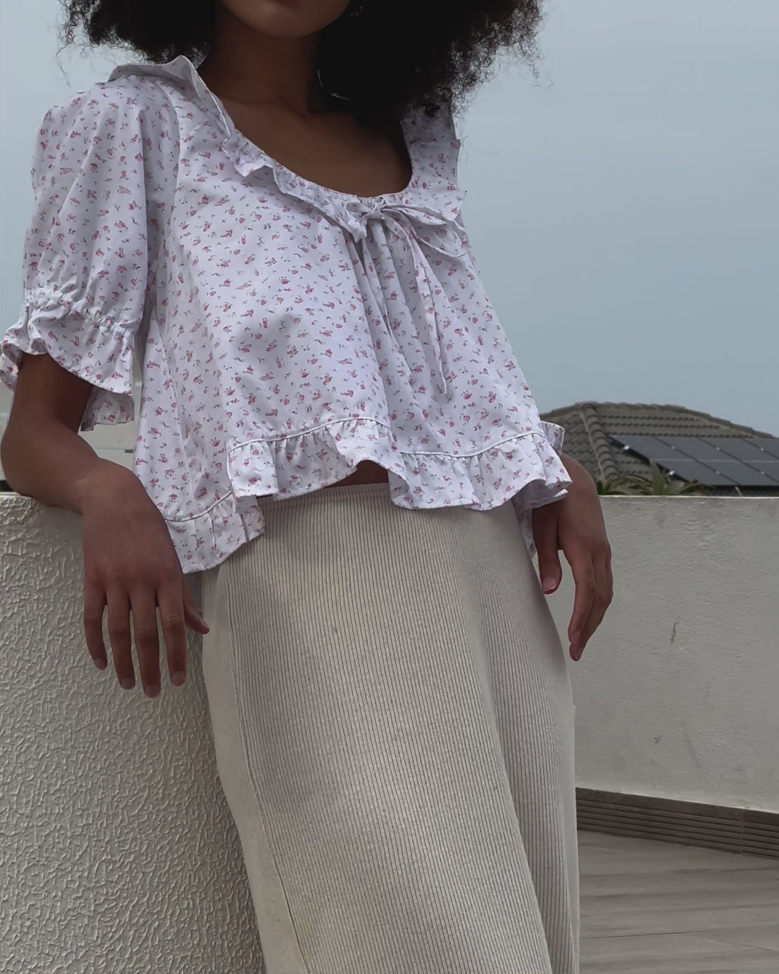 Doll Blouse | Rose Floral