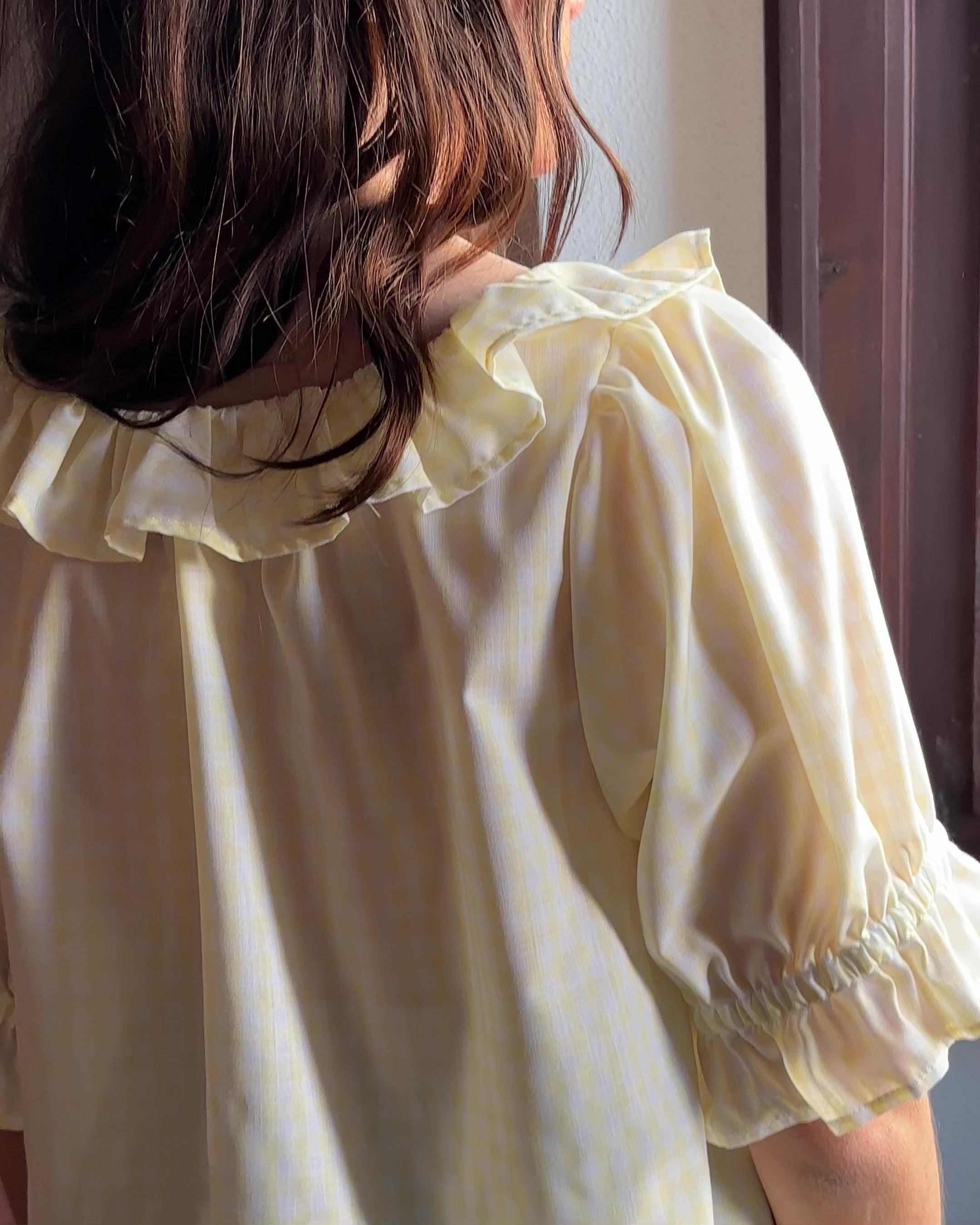 Doll Blouse | Lemon Check