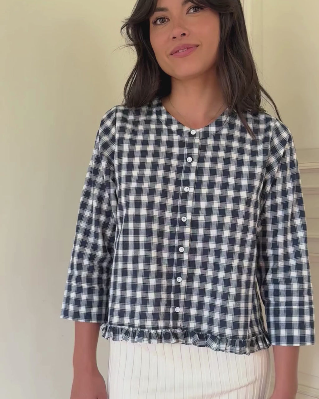 Claire Blouse | Écolière Plaid