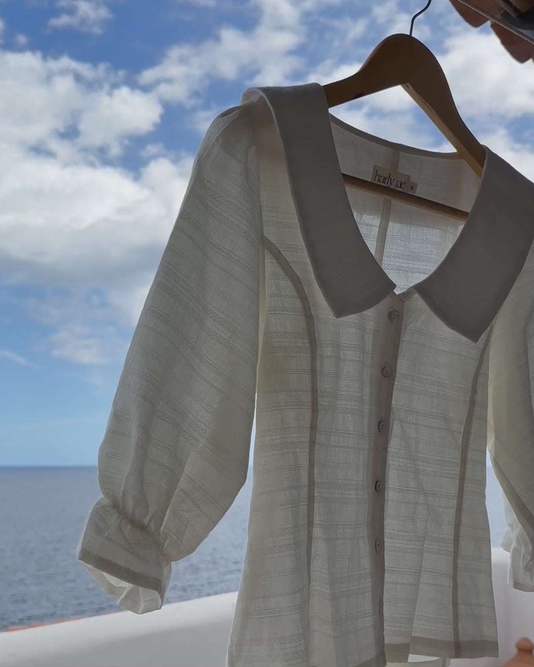 Ines Blouse | Natural Embroidery