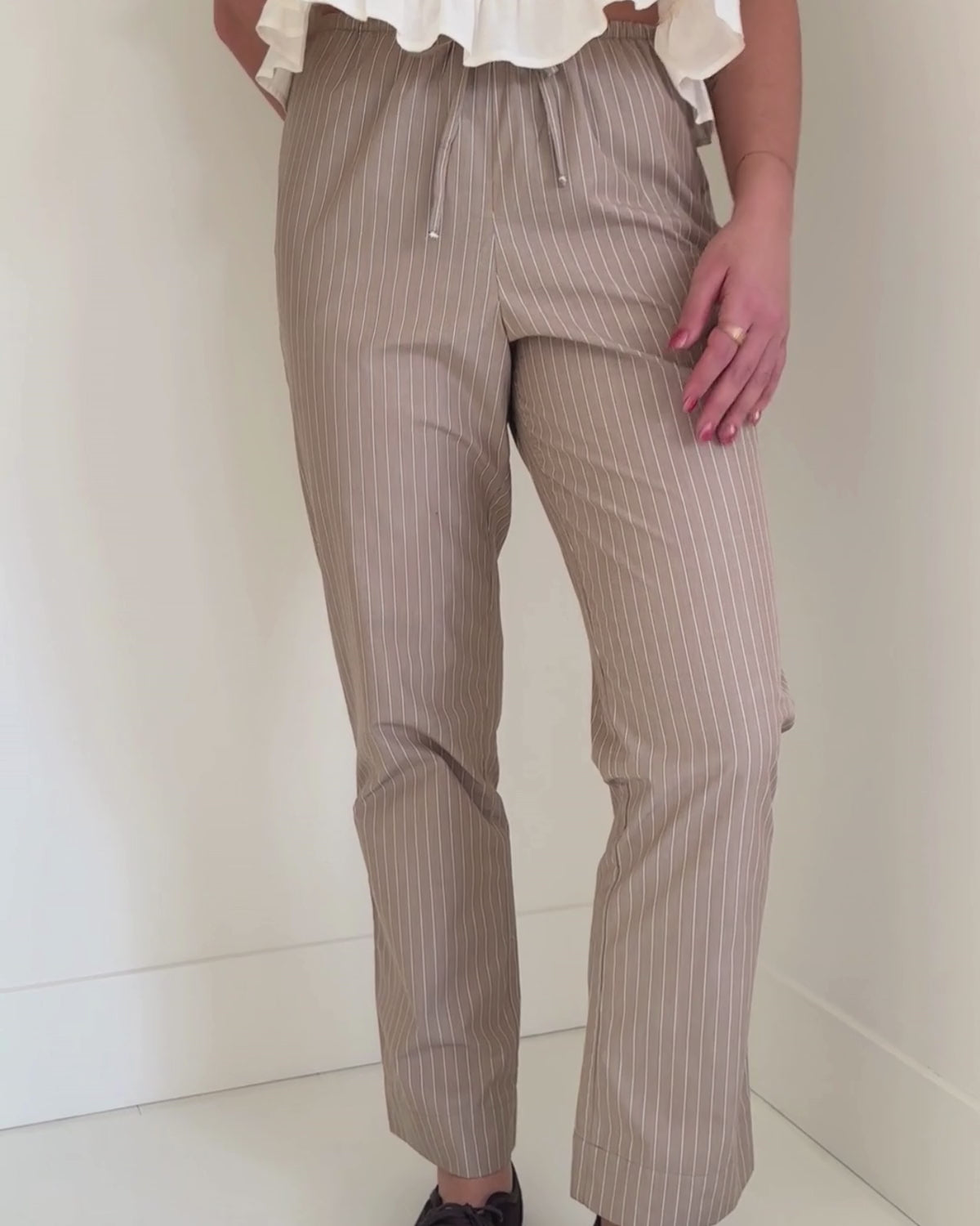 Easy Pants | Canvas Stripe