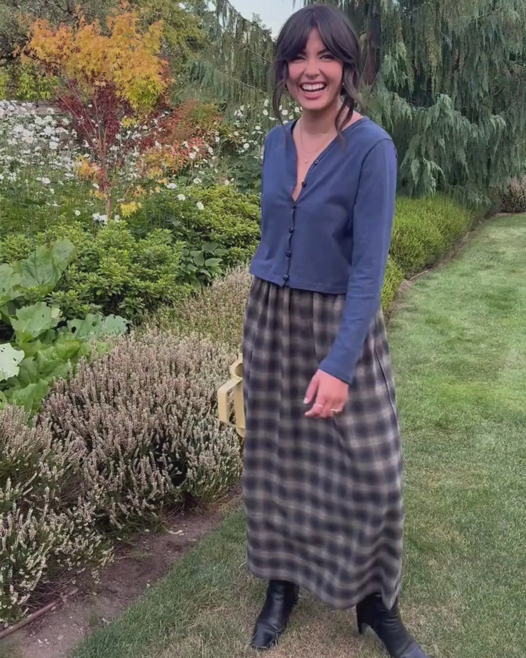 Brodie Skirt | Ink & Oat Plaid