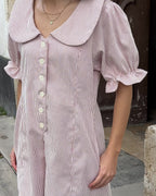 Dorothy Romper | Berry Stripes