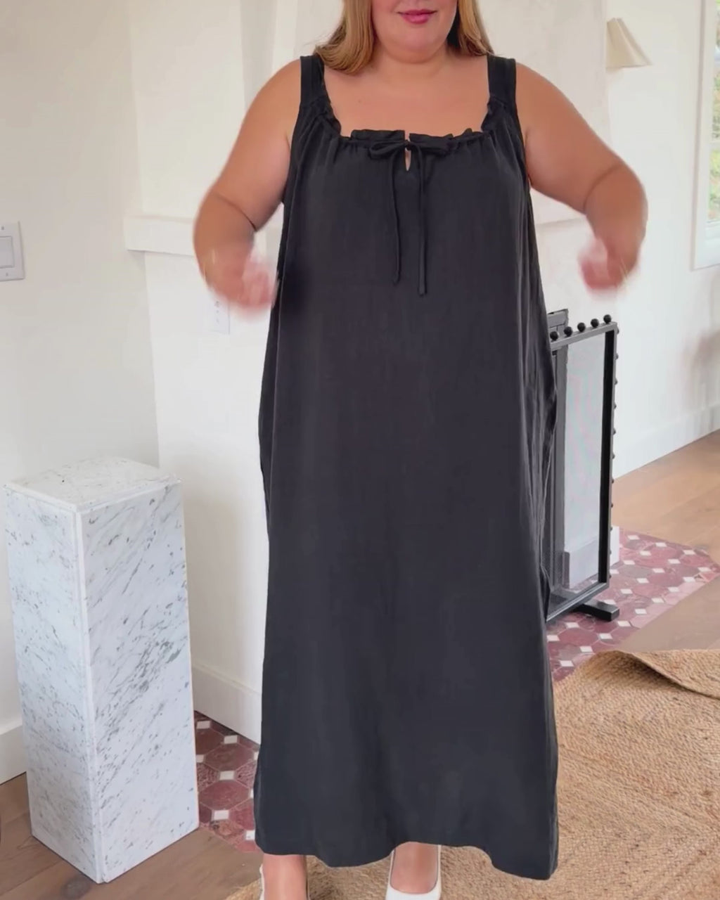 Gigi Dress | Long | Noir