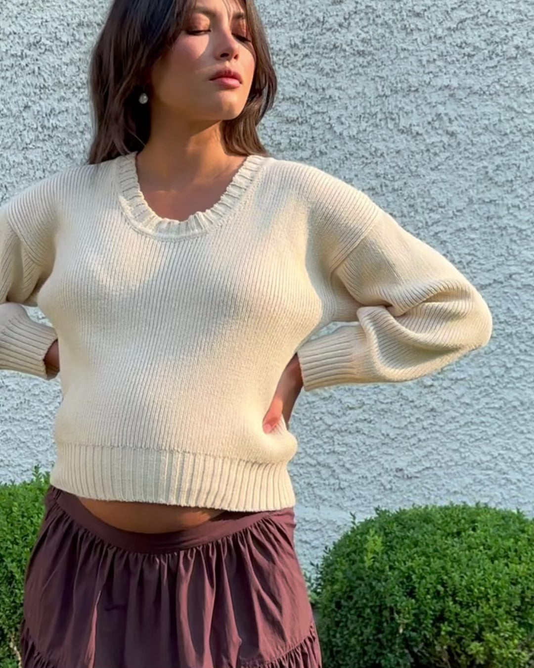 Groove Sweater | Cream