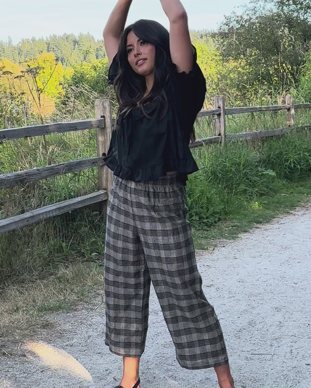Aura Pants | Moody Plaid