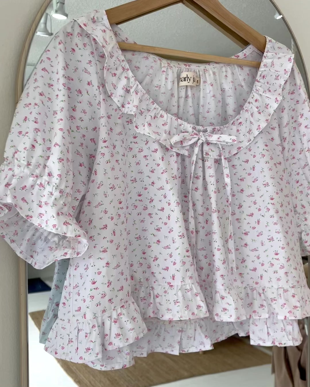 Doll Blouse | Rose Floral