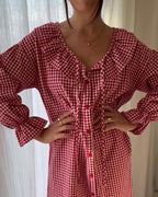 Étoile Nightgown | Red Gingham