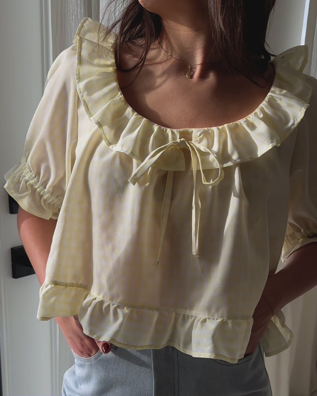 Doll Blouse | Lemon Check