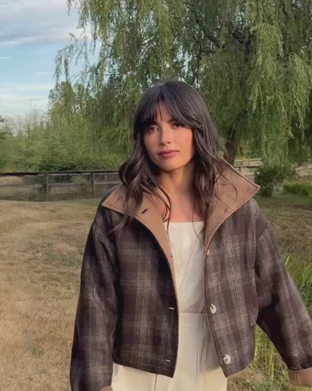 Bastien Coat | Truffle Plaid
