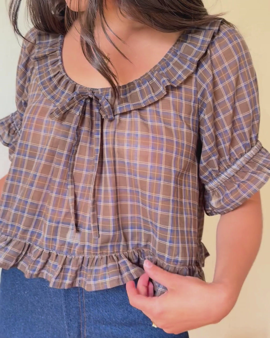 Doll Blouse | Highland Plaid