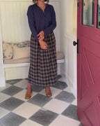 Brodie Skirt | Ink & Oat Plaid