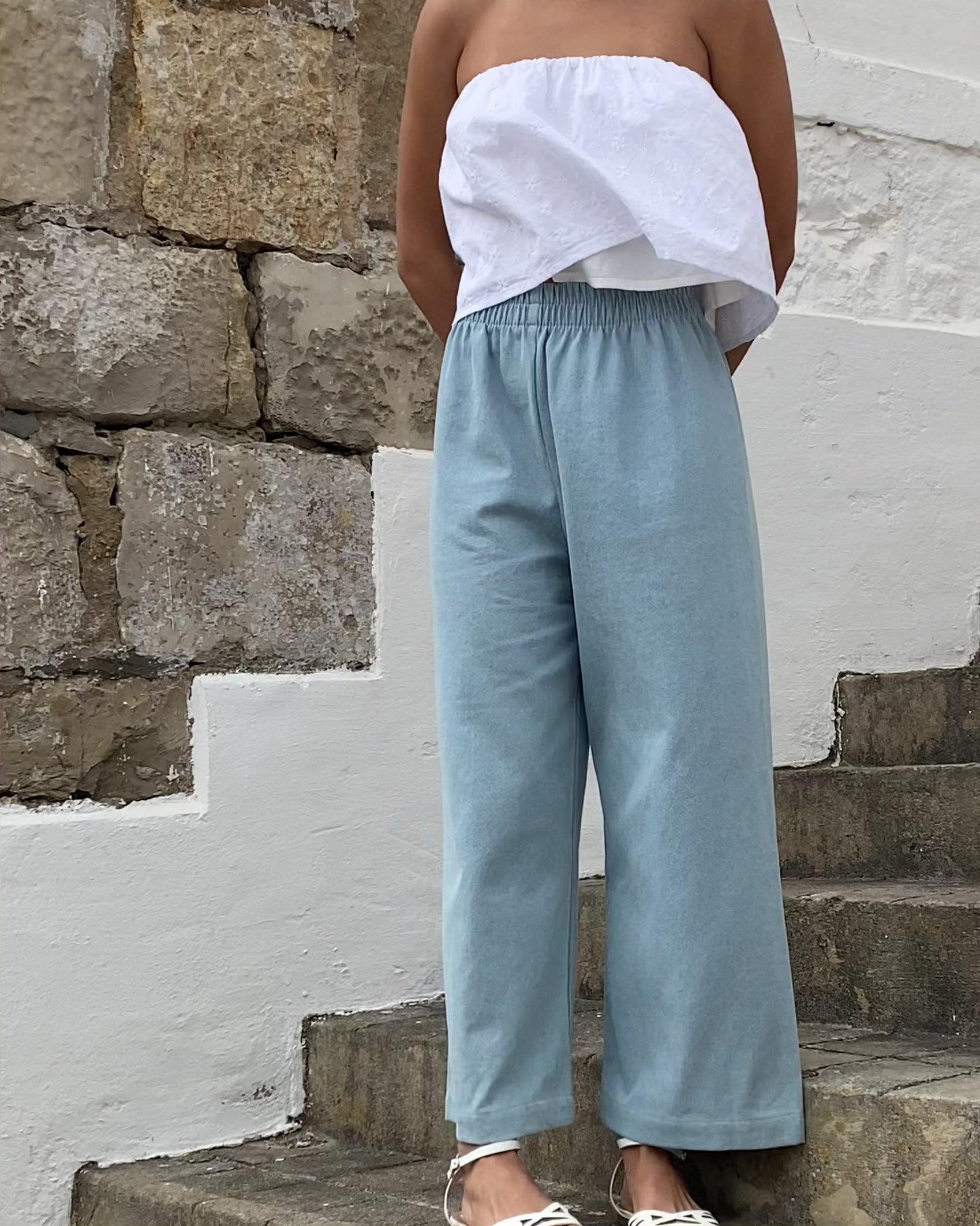 Aura Pants | Light Denim