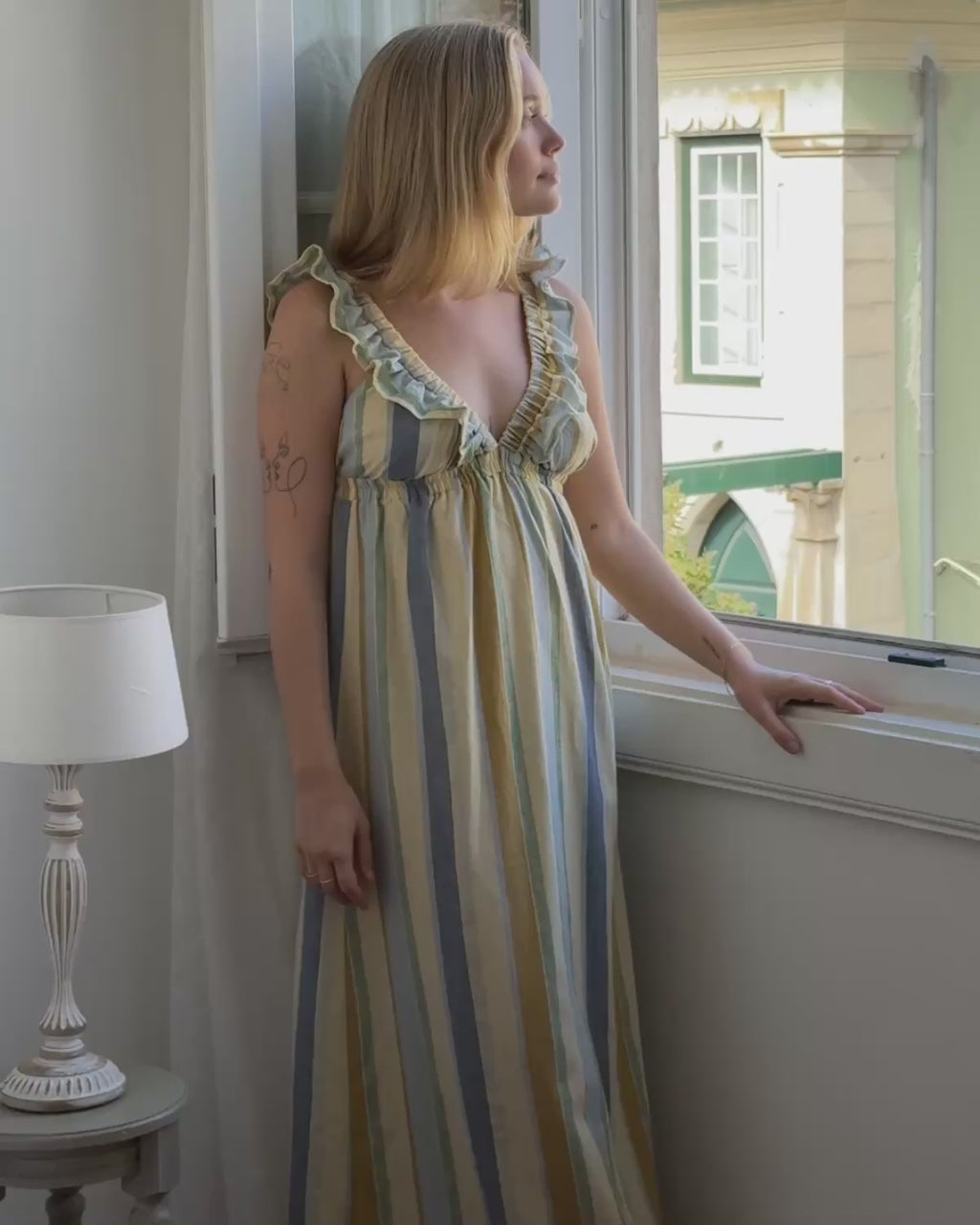 Milos Dress | Parasol Stripe