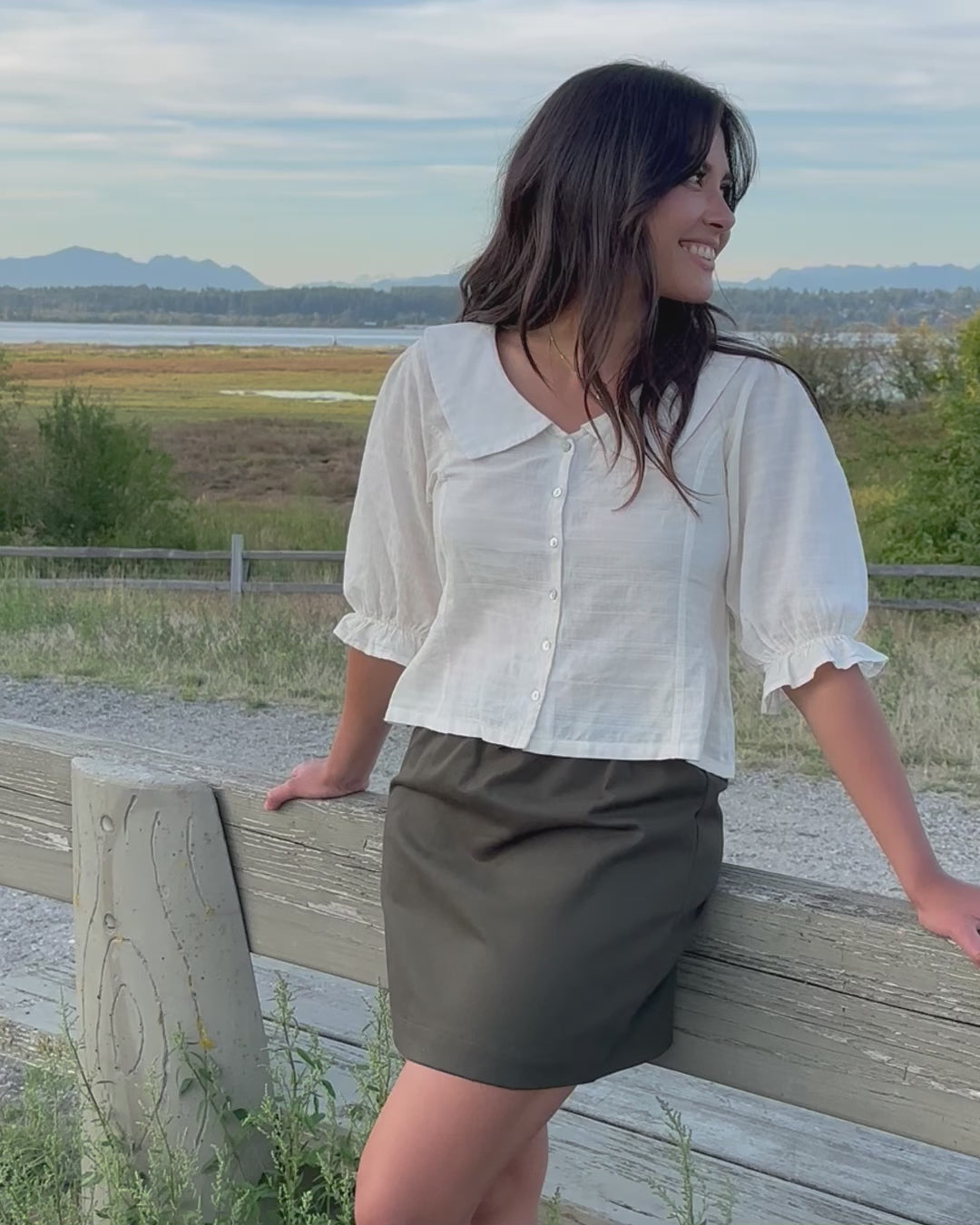 Ines Blouse | Natural Embroidery