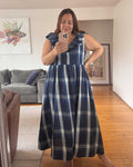 Last Chance | Céleste Dress | Blue Plaid | 1X