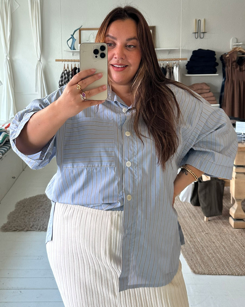 Last Chance | Haven Blouse | Editor's Stripe | 2X/3X