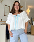 Last Chance | Juliette Blouse | Ivory | 2X/3X