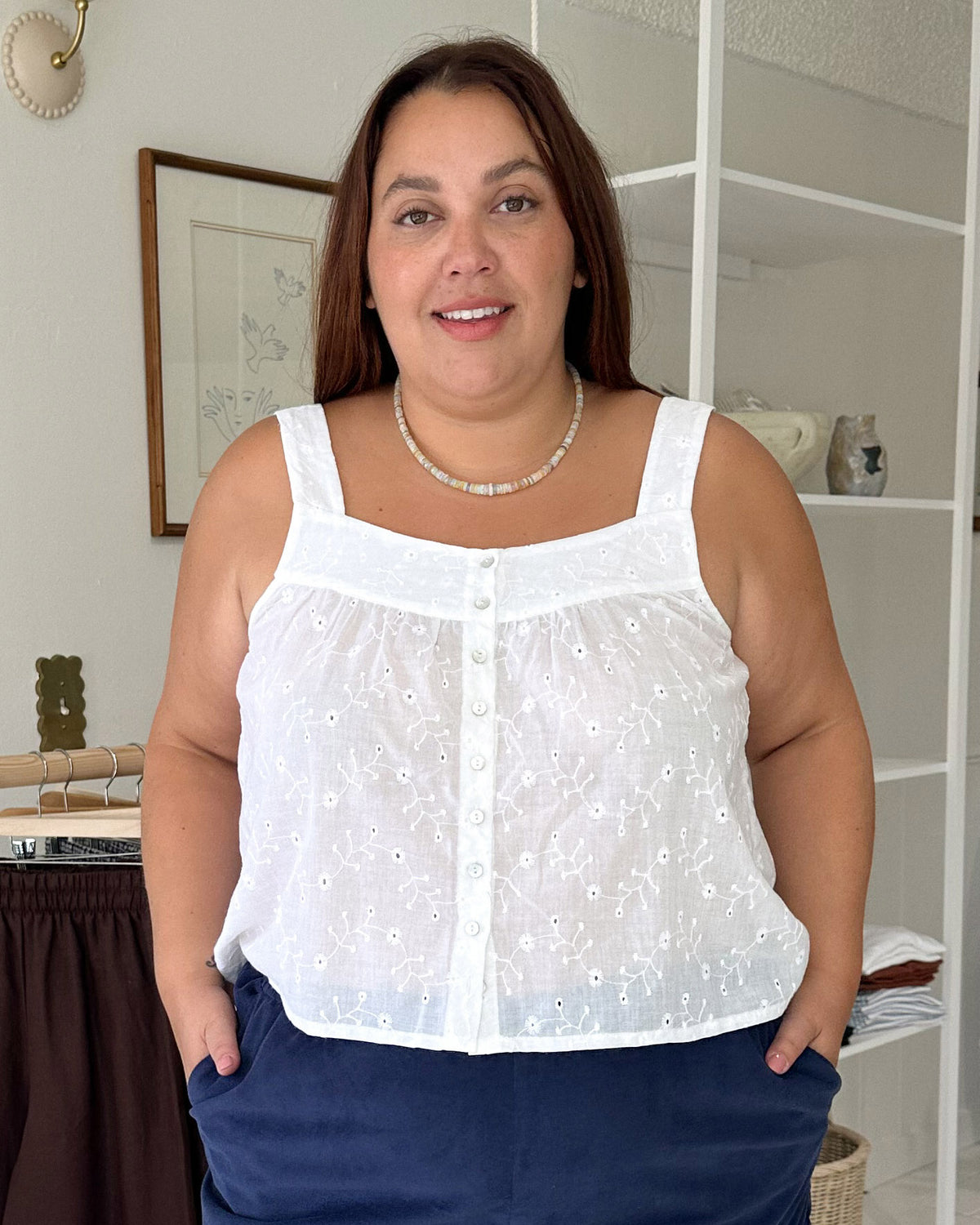 Last Chance | Nightie Tank | Snowflower | 2X/3X