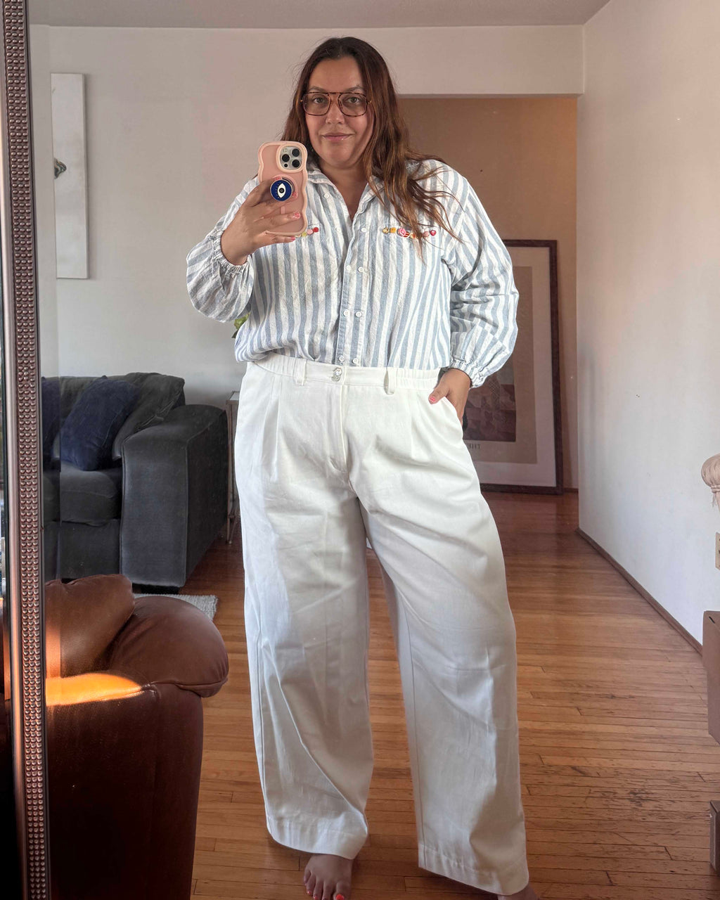Photo Sample | Thorne Trousers | White | 1X