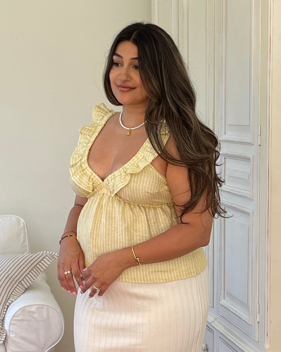 Last Chance | Milos Top | Limoncello Stripe | 1X