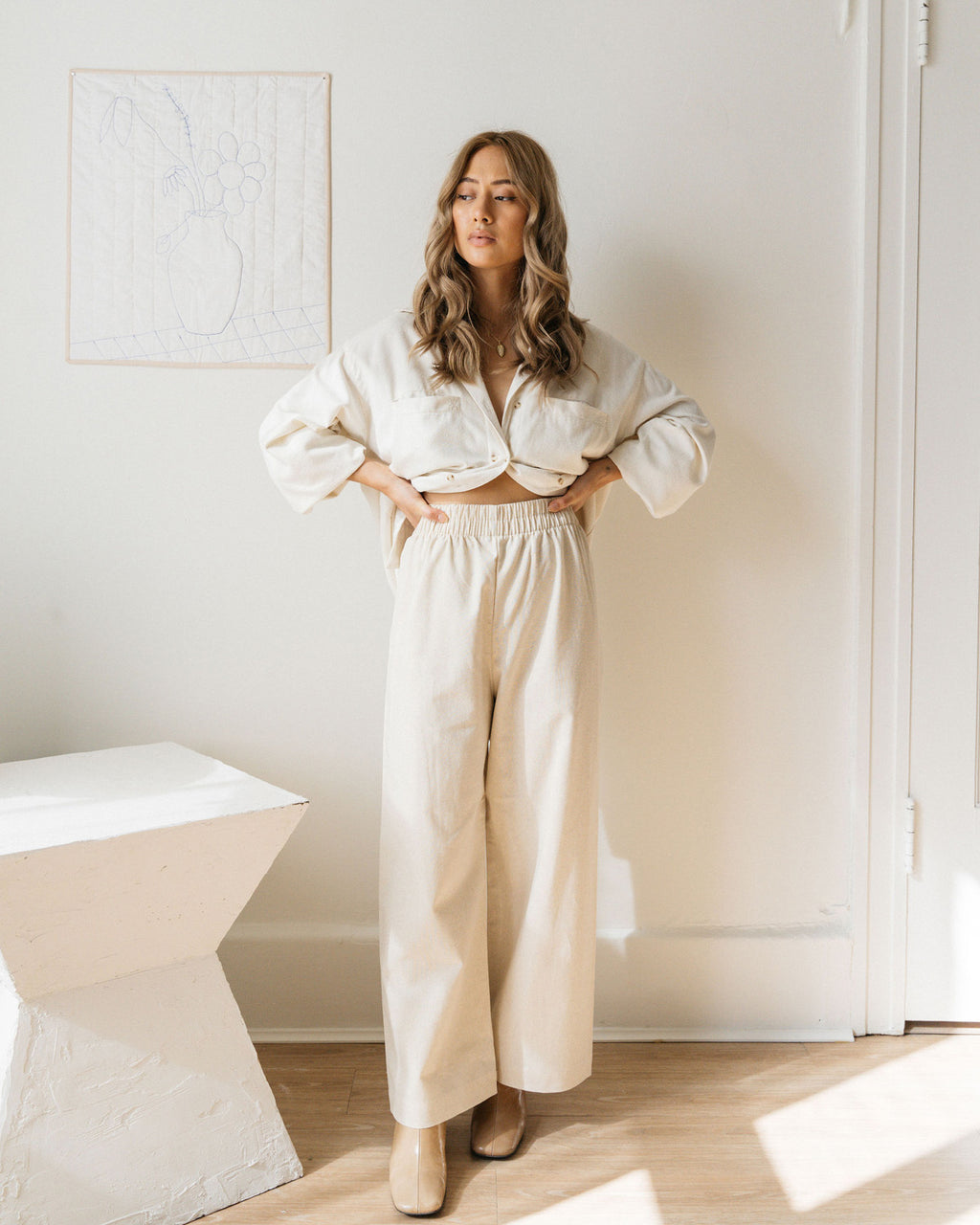 Aura Pants | Natural